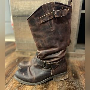 Steve Madden Leather Riding Boot